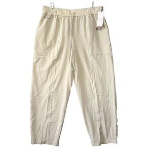 CALIA Hike Pants Women's Size L Sage Dune Beige High-Rise Joggers NWT Outdoor